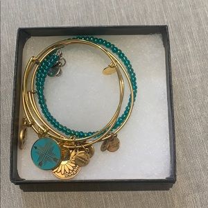 Set of 4 Alex and Ani bracelets